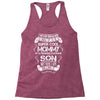 Super Cool Mommy Of A Freaking Awesome Son Racerback Tank