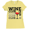 Wine Club pub Ladies Fitted T-Shirt