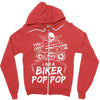 You Cant Scare Me I am Biker Pop Pop Zipper Hoodie