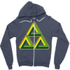 triforce illusion zelda Zipper Hoodie
