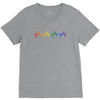 LGBT Heartbeat V-Neck Tee