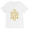 kings are born in 1974 V-Neck Tee