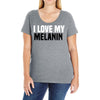 i love my melanin Ladies Curvy T-Shirt