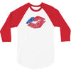 4th of July Lip 3/4 Sleeve Shirt