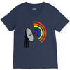gaydar gay rainbow radar V-Neck Tee