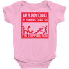 warning if zombies chase us i'm tripping you Baby Onesie