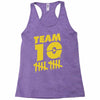 team 10  gold Racerback Tank