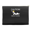 caution men at work Accessory Pouches