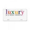 Luxury As A Croad Concept License Plate