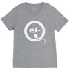 el q white logo V-Neck Tee