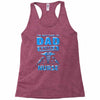 proud dad nurse Racerback Tank