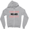 Feminism Means Equality Zipper Hoodie