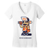 never surrender Women's V-Neck T-Shirt