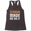strava made me do it Racerback Tank