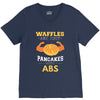 waffles are just pancakes with abs V-Neck Tee