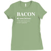 Bacon Noun Ladies Fitted T-Shirt