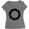 aperture science Women's Triblend Scoop T-shirt