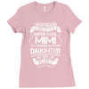 Super Cool Mimi Of A Freaking Awesome Daughter Ladies Fitted T-Shirt