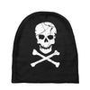 skull and crossbones pirate neon Baby Beanies