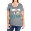 Born To Love Him (Born To Love Her &ndash; Born To Love Him Couples Design Ladies Curvy T-Shirt
