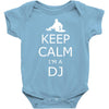 keep calm i'm a dj Baby Onesie