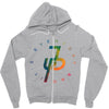jake paul colorful Zipper Hoodie