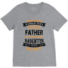 Super Cool Father Of A Freaking Awesome Daughter V-Neck Tee