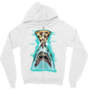 pizza shark graphic Zipper Hoodie