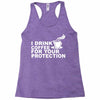 for your protection Racerback Tank