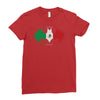 bat man mexican flag mexico logo Ladies Fitted T-Shirt