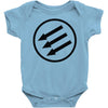 antifa arrows Baby Bodysuit