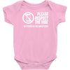 respect the vibes Baby Onesie