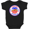 vote for pizza president democrat Baby Bodysuit