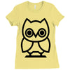 owl Ladies Fitted T-Shirt