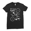 bicycle cyclopath bike hobby exploded Ladies Fitted T-Shirt