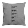 Beard Growth Scale Throw Pillow