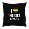 I Heart 'Merica (6-26-15) Throw Pillow