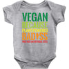 vegan because plant powered badiss was not an offical title Baby Bodysuit