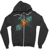 higgs event oil paint Zipper Hoodie
