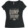 dump trump Women's Triblend Scoop T-shirt