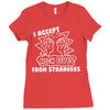 i accept high fives from strangers Ladies Fitted T-Shirt