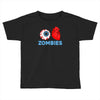 i heart zombies scary eye bloody heart halloween Toddler T-shirt