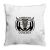 american cowboy Throw Pillow