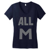 deku all m t shirt hero academia Women's V-Neck T-Shirt
