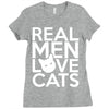 real men love cats (4) Ladies Fitted T-Shirt
