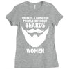funny beards Ladies Fitted T-Shirt
