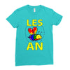 gay pride parade lgbt lesbian gay bi trans queer pan light Ladies Fitted T-Shirt