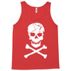 skull and crossbones pirate neon Tank Top