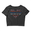 player 2 a love story Crop Top