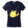 pikachu et boo Women's V-Neck T-Shirt